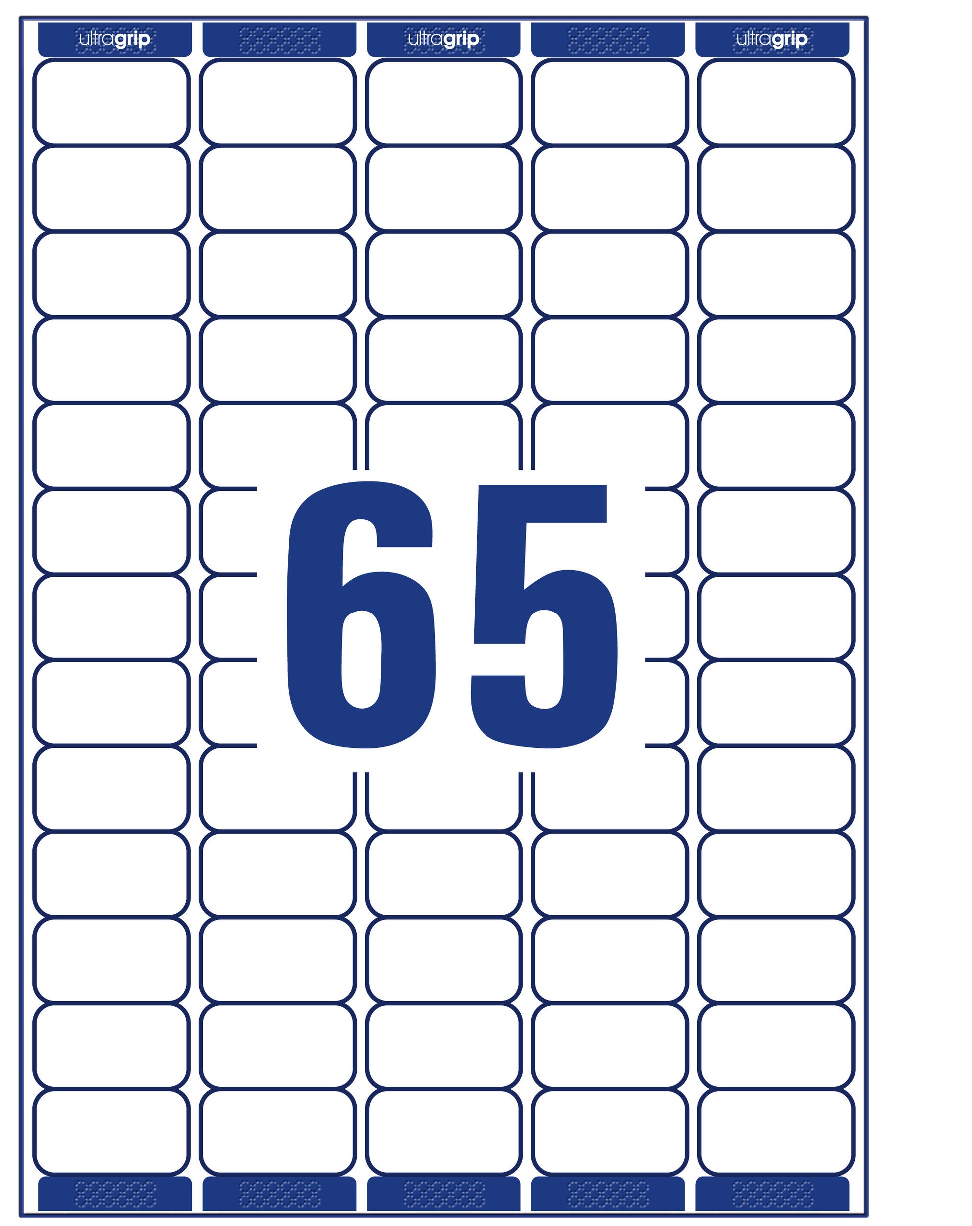 AVERY ZWECKFORM Adressetiketten 38,1x21,2mm L7651-100 weiss 6500 Stk./100 Blatt