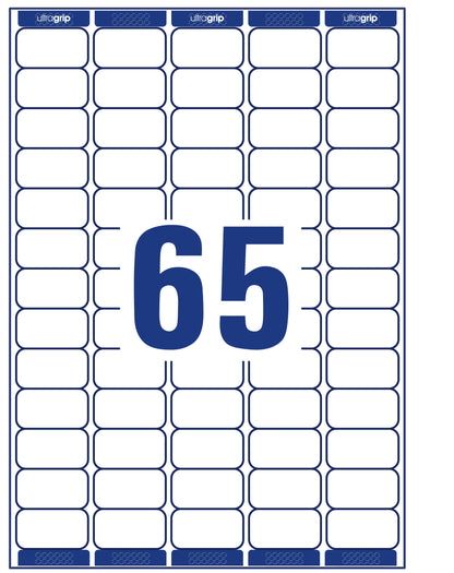 AVERY ZWECKFORM Adressetiketten 38,1x21,2mm L7651-100 weiss 6500 Stk./100 Blatt
