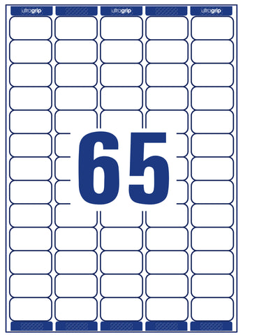 AVERY ZWECKFORM Adressetiketten 38,1x21,2mm L7651-100 weiss 6500 Stk./100 Blatt