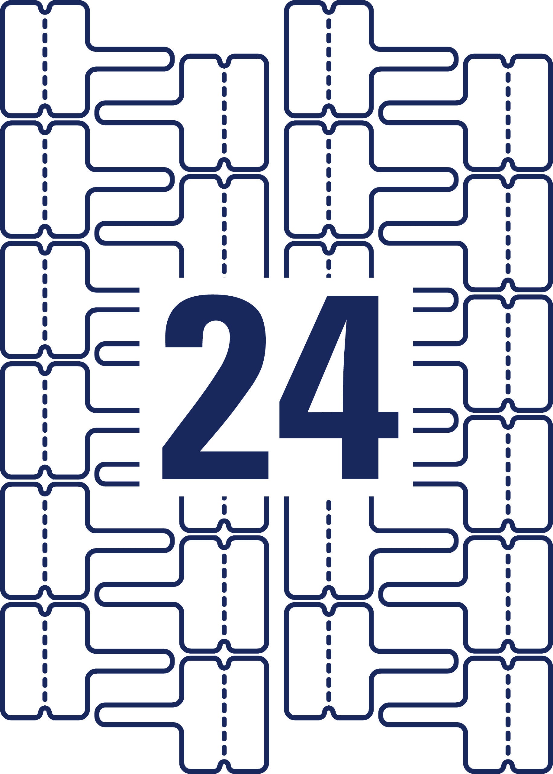 AVERY ZWECKFORM Etiketten 60x40mm L7950-20 Kabel, perm. 480 Stück