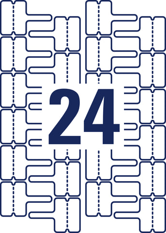 AVERY ZWECKFORM Etiketten 60x40mm L7950-20 Kabel, perm. 480 Stück