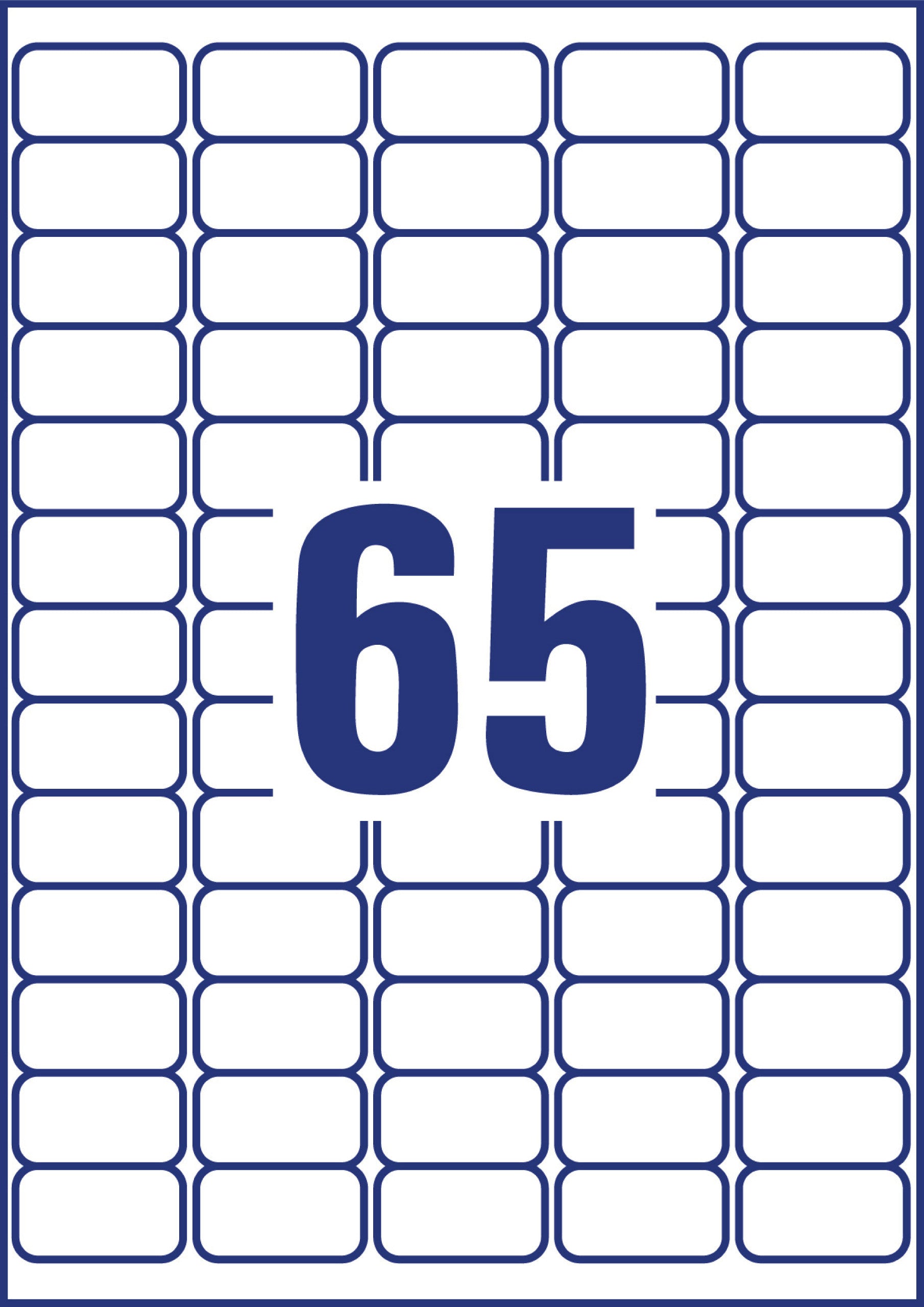AVERY ZWECKFORM Tiefkühletiketten 38,1x21,1mm L7971-25 1625 Stück