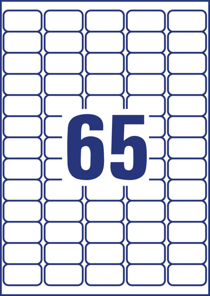 AVERY ZWECKFORM Tiefkühletiketten 38,1x21,1mm L7971-25 1625 Stück