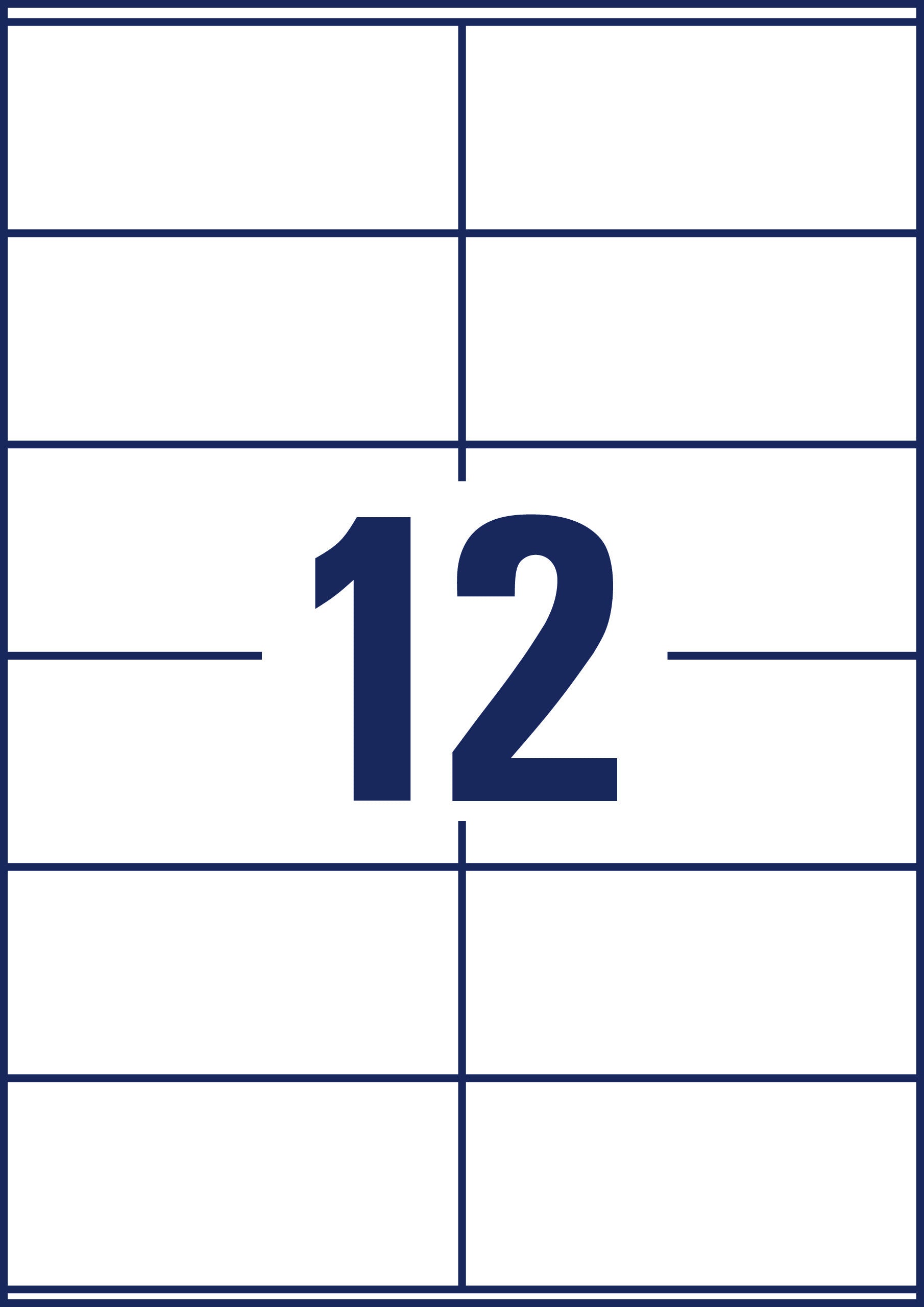 AVERY ZWECKFORM Etiketten 48x105mm LR3424-10 weiss, perm. 10 Blatt/12 Stk.