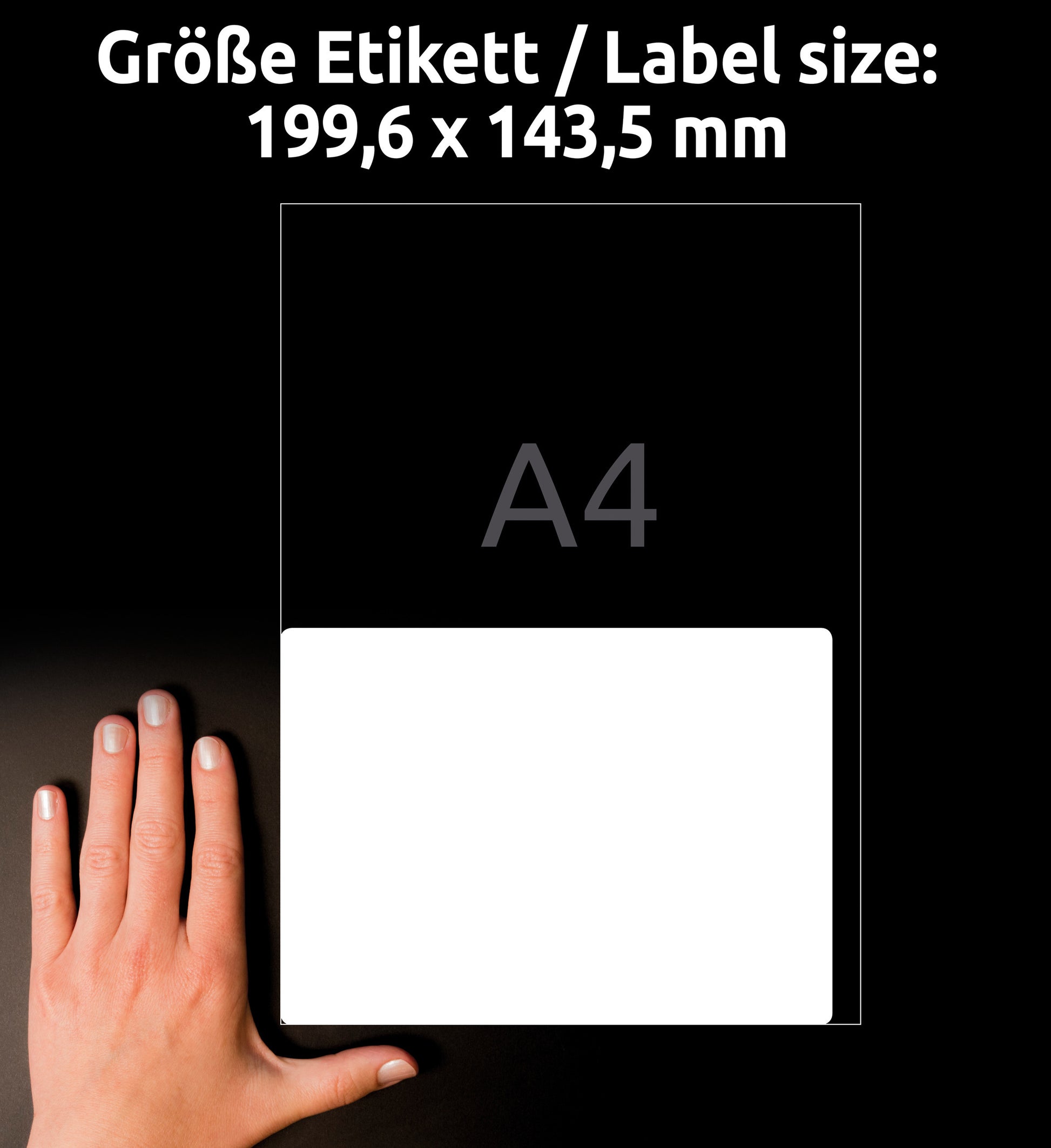 AVERY ZWECKFORM Adressetiketten 199,6x143,5mm LR7168100 recycling 200 Stück