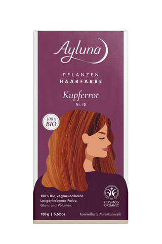 AYLUNA Plant-based hair dye Copper red