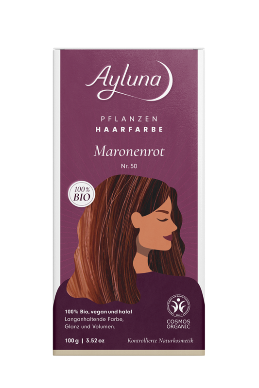 AYLUNA Plant-based hair dye Maroon red