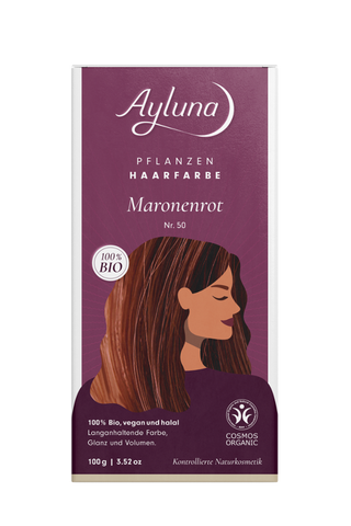 AYLUNA Plant-based hair dye Maroon red