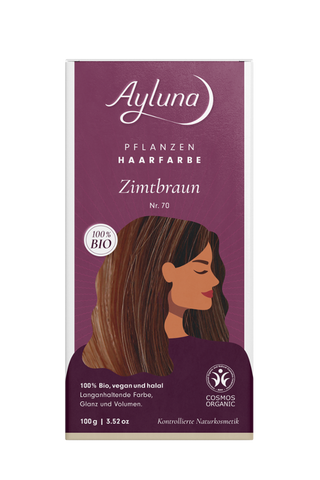 AYLUNA Plant-based hair dye Cinnamon brown