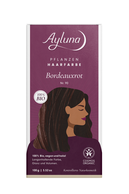 AYLUNA Plant-based hair dye Bordeaux red