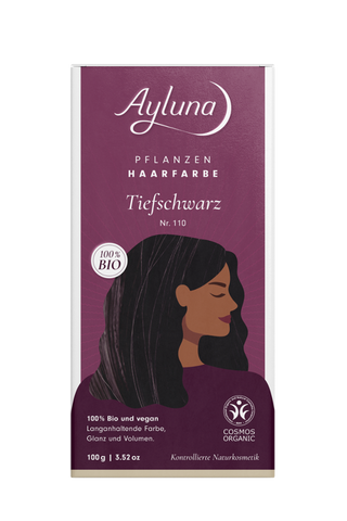 AYLUNA Plant-based hair dye Deep black