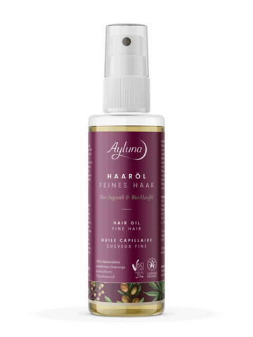 AYLUNA Hair Oil Fine Hair with organic Arganoil and organic hemp oil