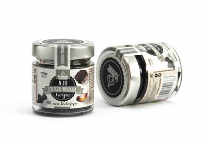 Alle noir - Pack 4x Sort Hvidløg Økologisk 100g + 1 Gratis - Sundhedsfremmende Delikatesse! 🧄💚