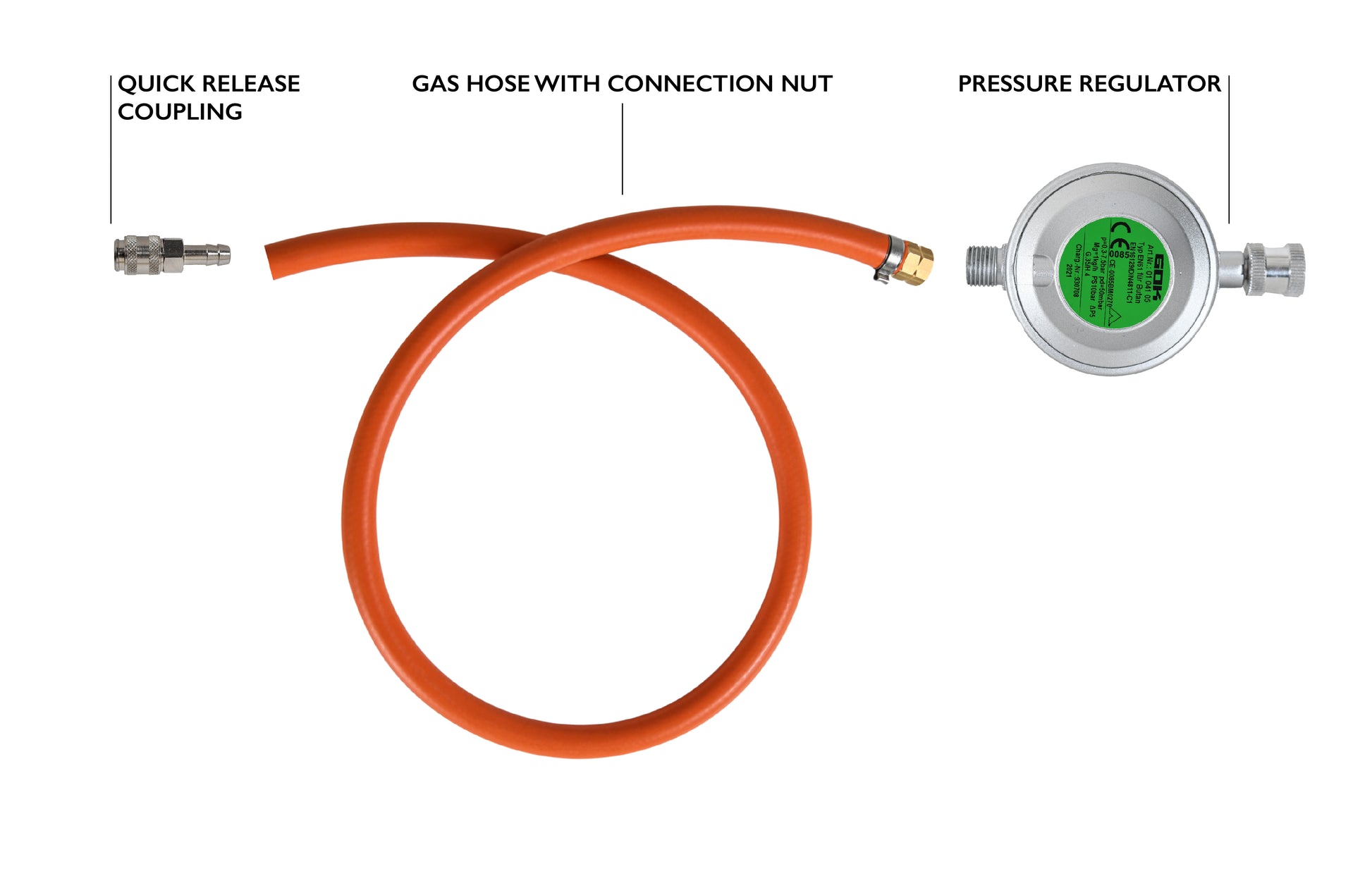 Kibo Gas Connector Set Coleman 1m