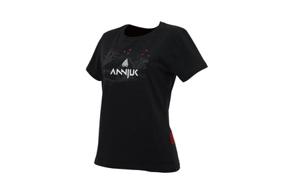 Annjuk T-Shirt Black Big Logo Women XL