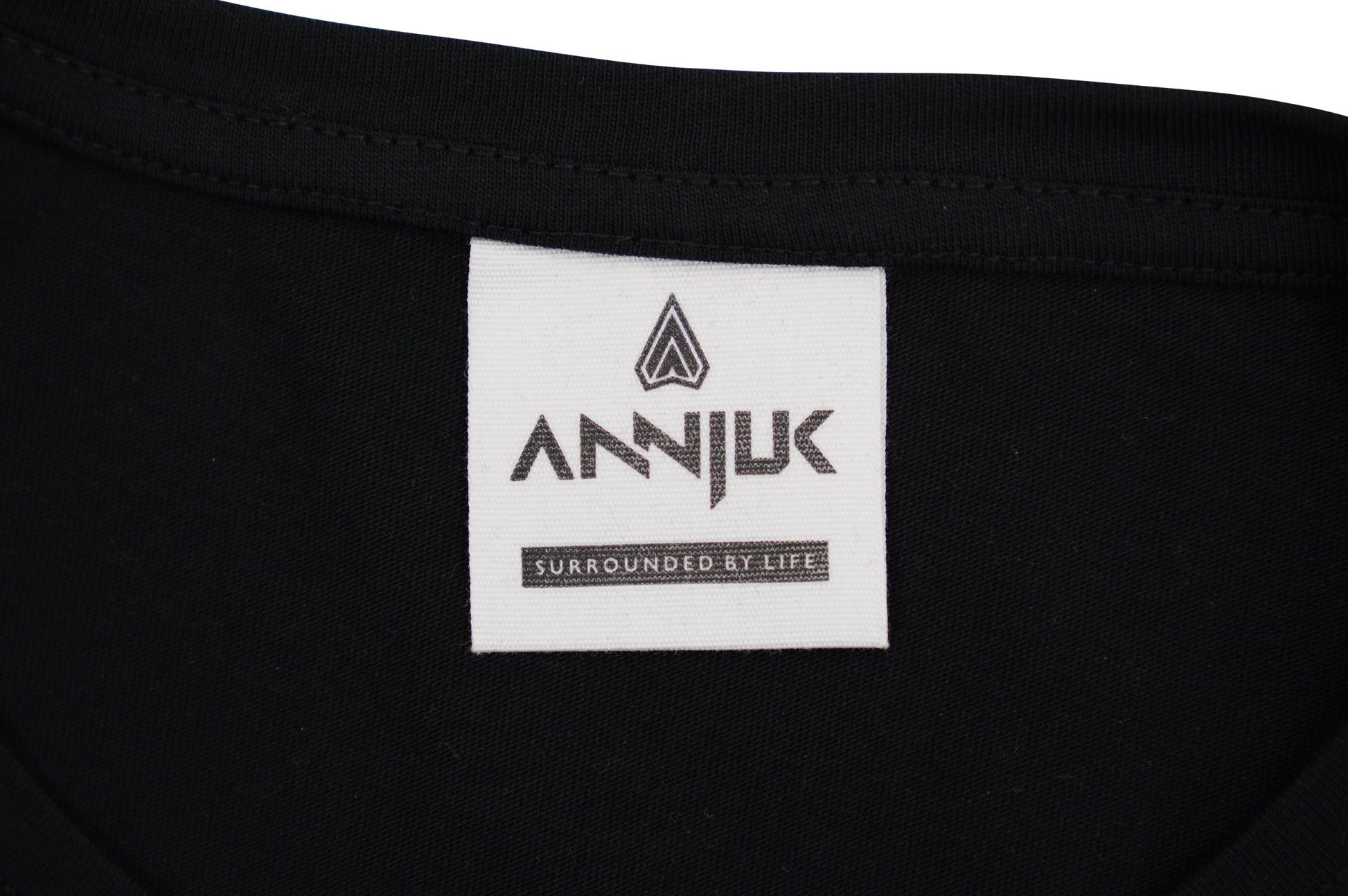 Annjuk T-Shirt Black Big Logo Women L