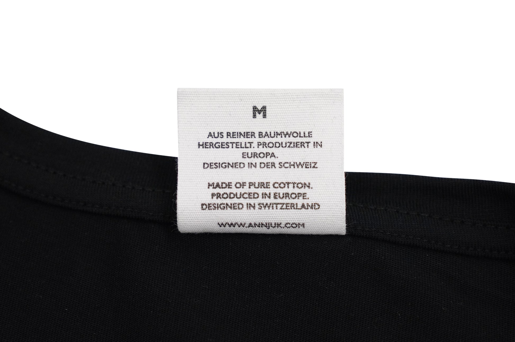 Annjuk T-Shirt Black Big Logo Women M