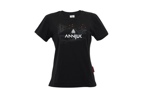 Annjuk T-Shirt Black Big Logo Women S