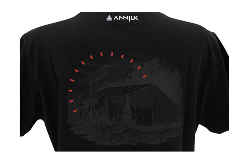 Annjuk T-Shirt Black Logo Small Men M