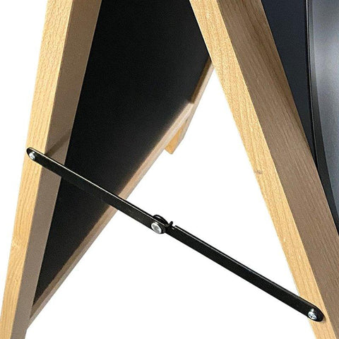 Holz Kundenstopper 110x54cm, Magnetisch, Buche, Outdoor