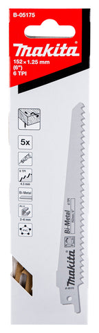 
          5 BiMetall- Säbelsägeblätter für Metall und olz
          B-05175
        