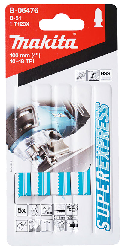 
          5 Metall+Inox- Stichsägeblätter SuperExpress Typ B-51
          B-06476
        