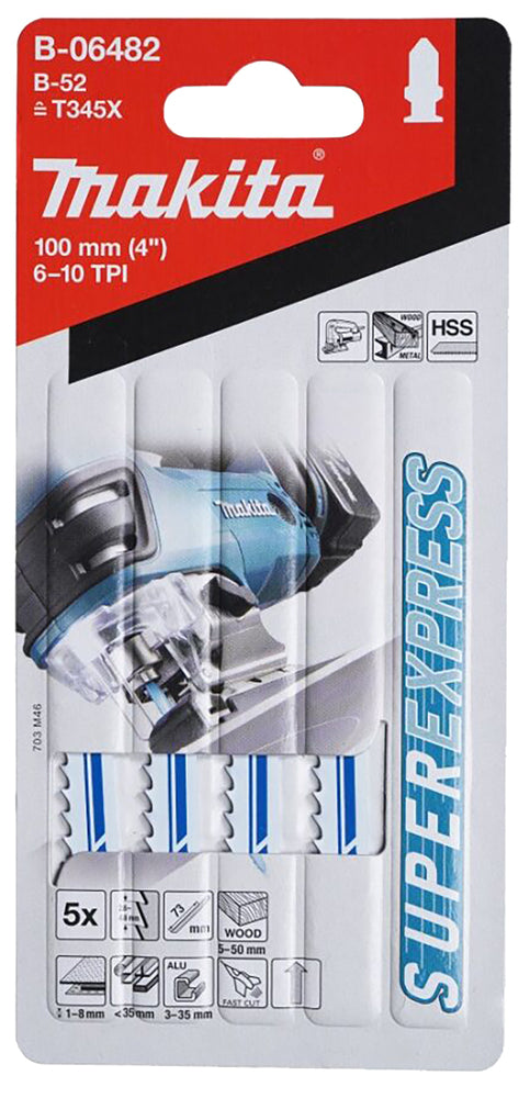 
          5 Universäle Stichsägeblätter SuperExpress Typ B-52
          B-06482
        