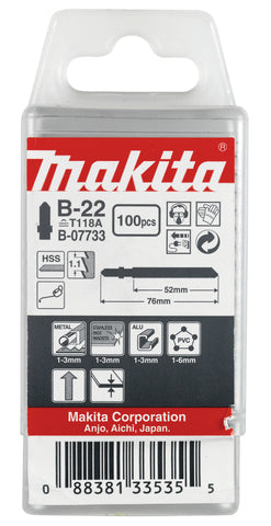 
          100  Metall- Stichsägeblätter Typ B-22
          B-07733
        