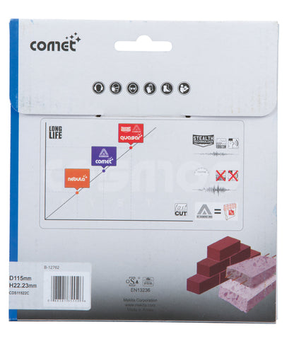 
          Diamanttrennscheibe COMET cool rapide 115/22,23
          B-12762
        