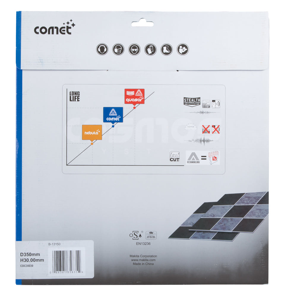 
          Diamanttrennscheibe COMET continous rim 350/30 (25,4)
          B-13150
        