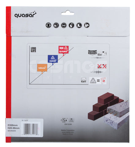 
          Diamanttrennscheibe QUASAR cool 300/20
          B-13459
        