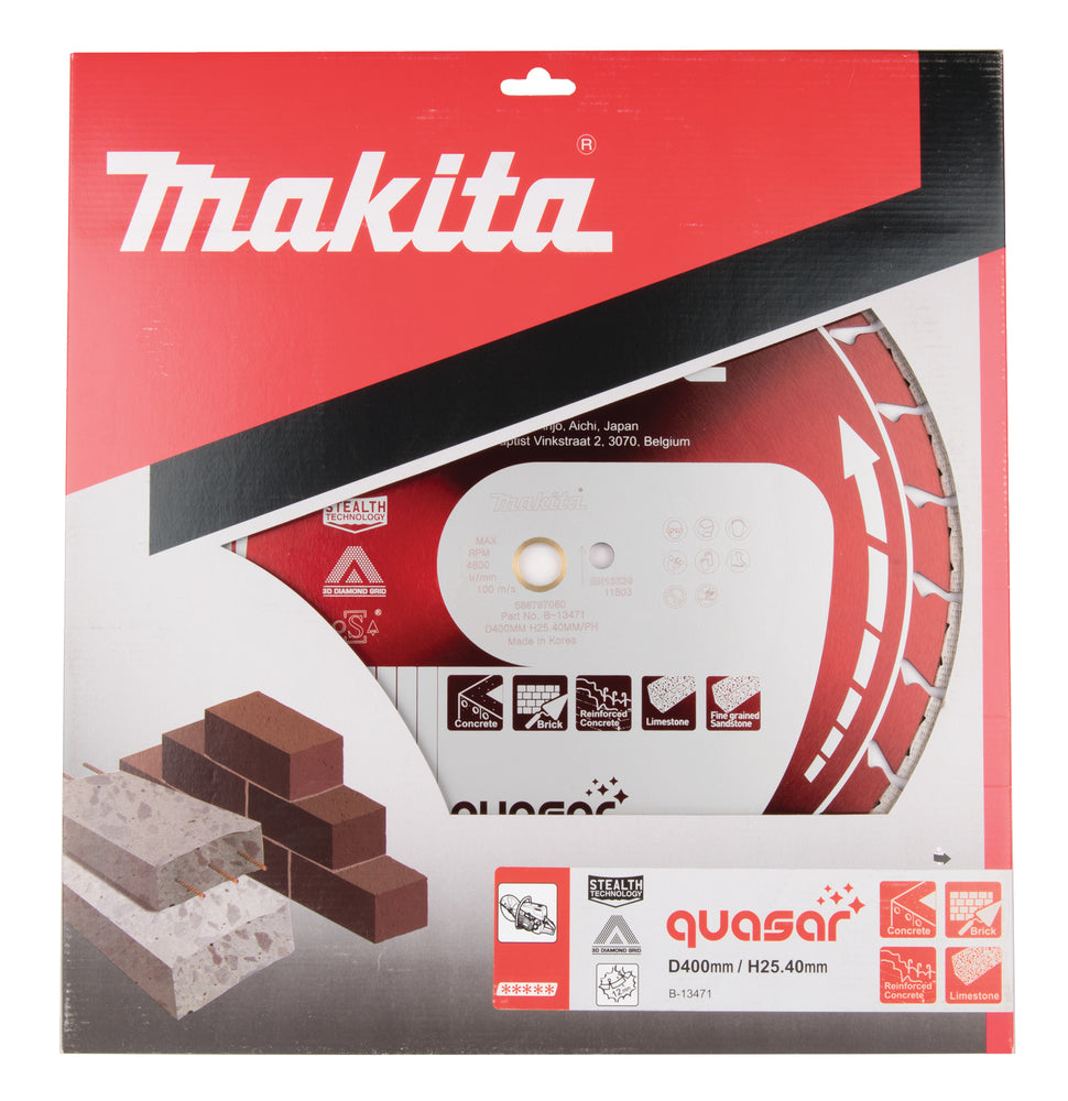 
          Diamanttrennscheibe QUASAR cool 400/25,4 (20)
          B-13471
        