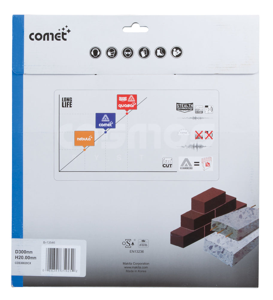 
          Diamanttrennscheibe COMET cool rapide 300/20
          B-13546
        