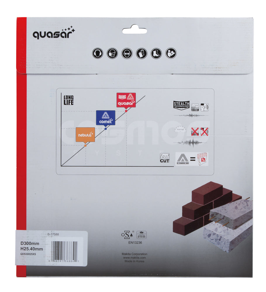 
          Diamanttrennscheibe QUASAR cool 300/25,4
          B-17588
        