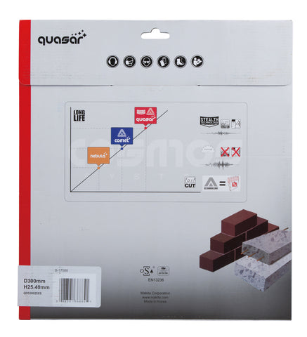 
          Diamanttrennscheibe QUASAR cool 300/25,4
          B-17588
        