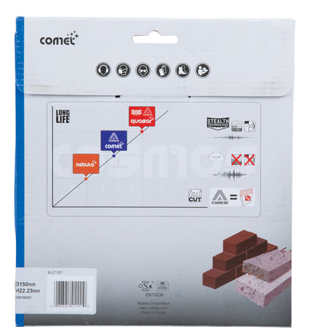 
          Diamanttrennscheibe COMET cool rapide 150/22,23
          B-27187
        