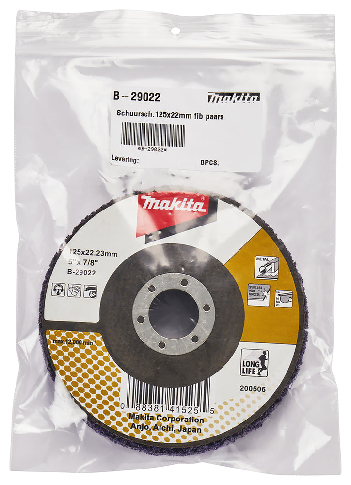 
          Reinigungsscheibe 125/22,23 Long Life
          B-29022
        