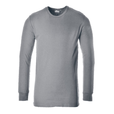 Portwest B123 Thermal Langarm-Shirt – Grau – thermoregulierend & bequem
