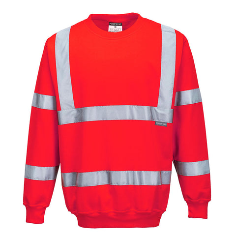 Warnschutz-Sweatshirt – Rot – Arbeitsjacke