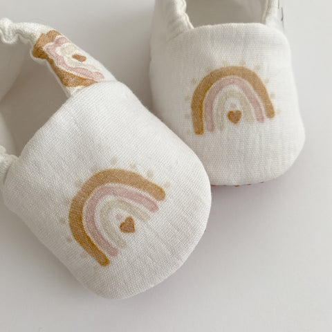 Rainbow Muslin Slippers