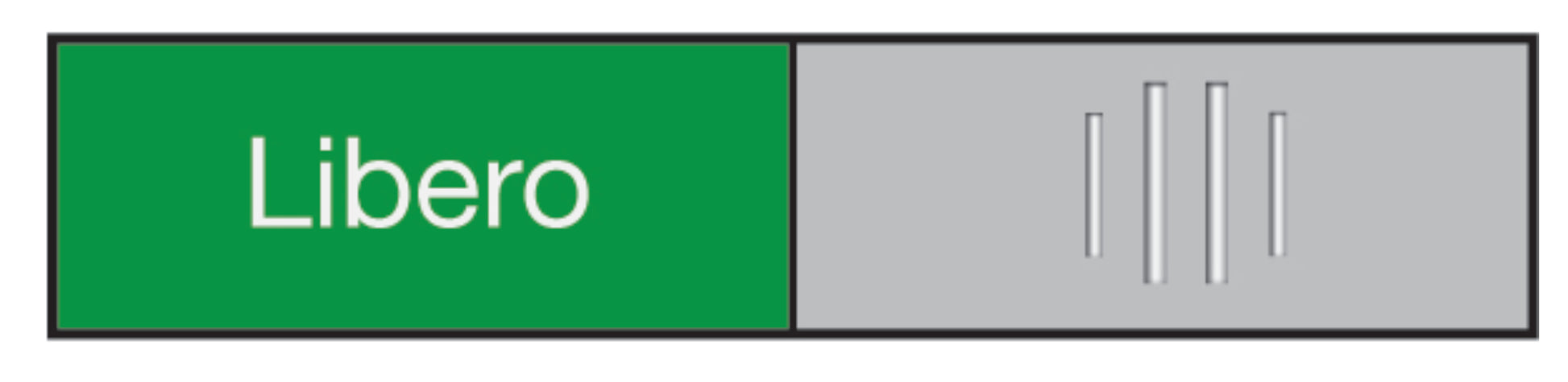 BEREC Türschild 27,4x102mm 314.083 Alu, Libero-Occupato