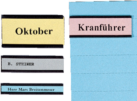 BEREC Magnetetikettenträger 10x60mm ET 16/50 U-Profil 50 Stück