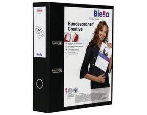 BIELLA Bundesordner Creative 7cm 10342702U schwarz mit Sichttasche A4