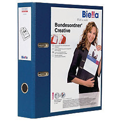 BIELLA Bundesordner Creative 7cm 10342743U marine mit Sichttasche A4