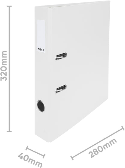 BIELLA Ordner Plasticolor 4cm 10740401U weiss A4
