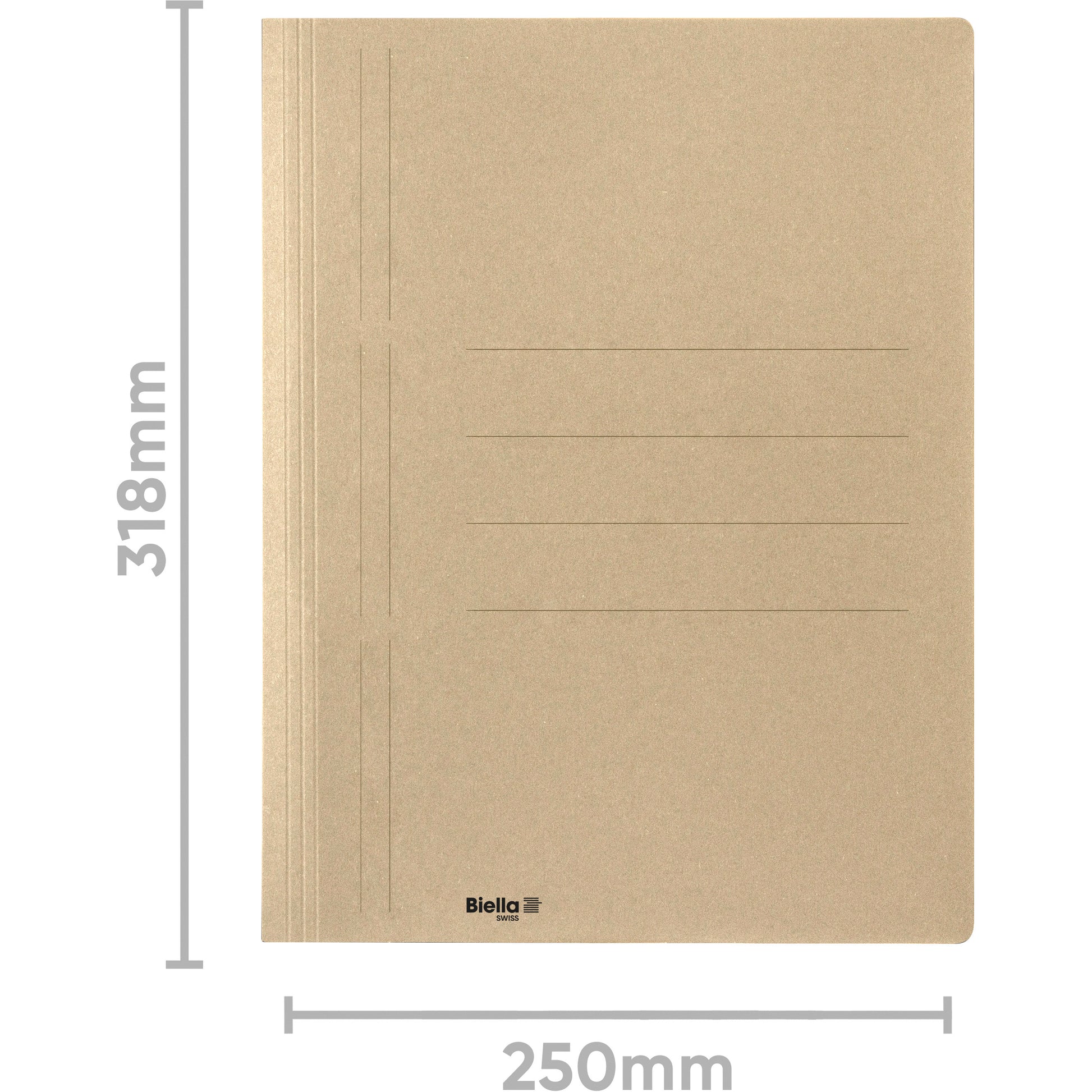 BIELLA Schnellhefter Recycolor 16643027U Spiralmechanik, beige