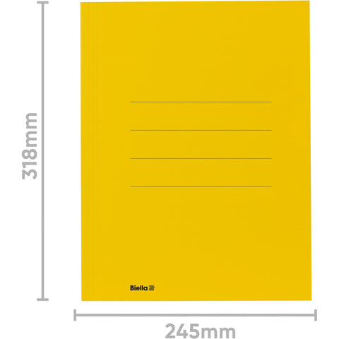 BIELLA Aktensammler Recycolor 17243020U 3 Klappen, gelb