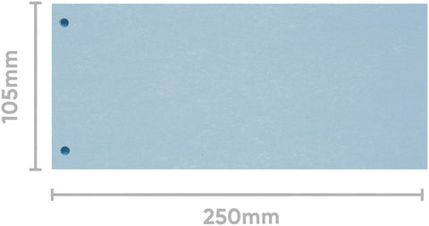 BIELLA Trennstreifen Karton 2 Loch 19919005U blau, 24x10.5cm 100 Stk.