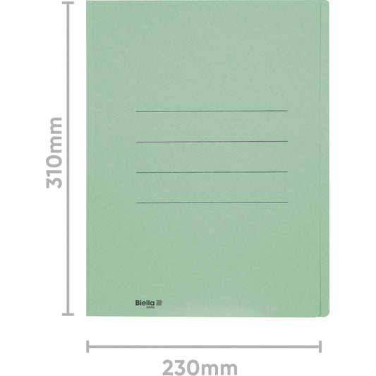 BIELLA Einlagemappe A4 25040030U grün 240g/m2 100 Stück