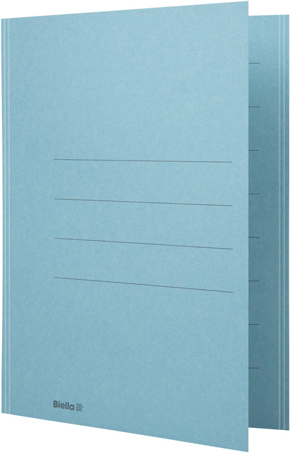 BIELLA Einlagemappe m. Klappe A4 25040105U blau 240g/m2 50 Stück